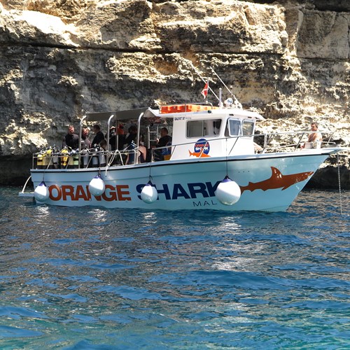 Rent / charter Diving Boat for Boat Diving, Full Day Tour, Half Day Tour & Team Building Activities in Malta & Gozo - Qalfat, Gozo 30 feet diving boat