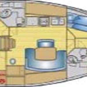 Beneteau Cyclades 43.4 Layout