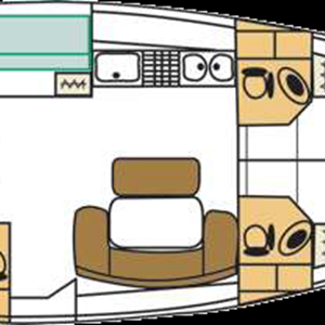 Beneteau Cyclades 50 Layout