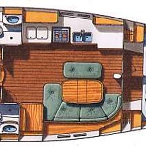 Beneteau Oceanis 473 - Solvieg Layout