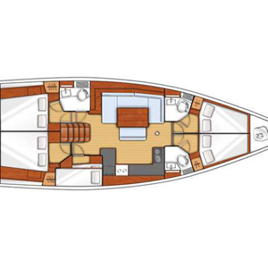 Beneteau Oceanis 48 - Wayward Prince Layout