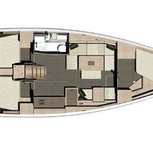 Dufour 410 - Fourten Layout