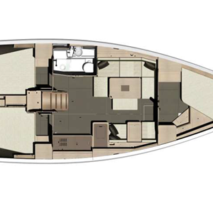 Dufour 410 Grand Large - What A Friend Layout