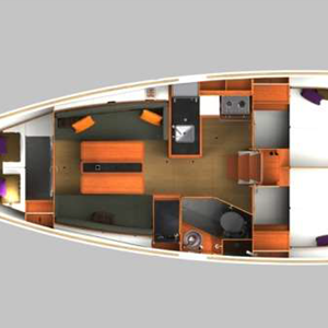 Jeanneau SO349 - Tidal Bay Layout