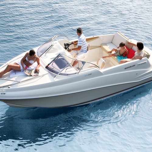 Rent / charter Motor Boat for Boat Diving, Full Day Tour, Half Day Tour, Harbour Cruise & Private Charter in Malta & Gozo - QuickSilver Cruiser 640